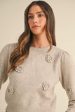 Nat Floral Applique Sweater