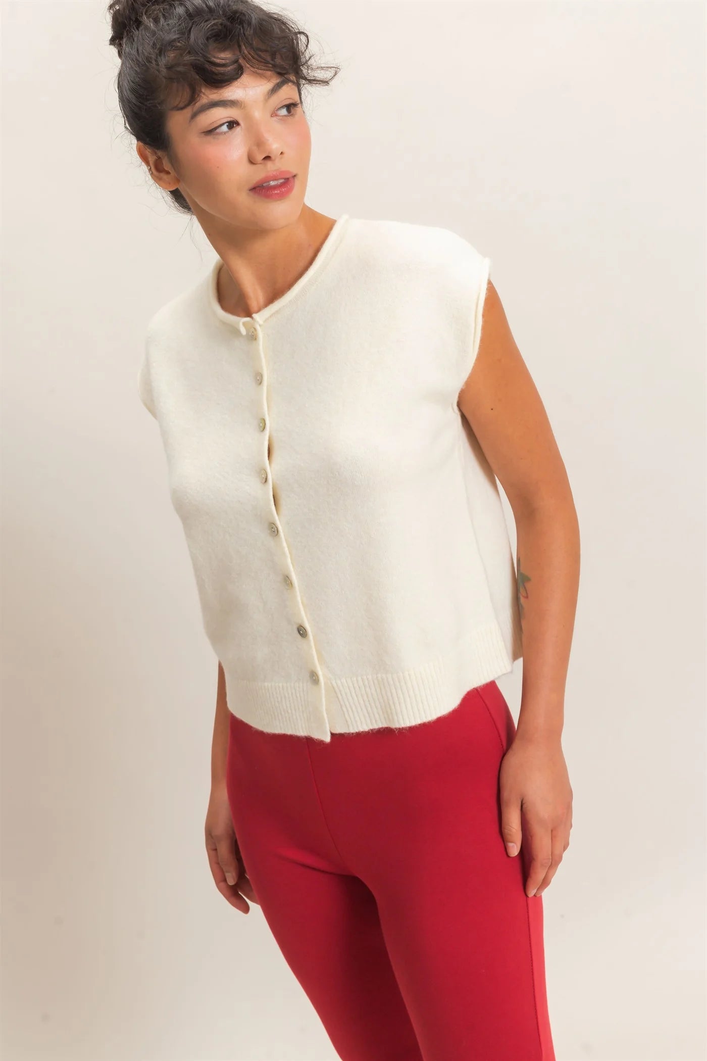Vanessa Sleeveless Cardigan