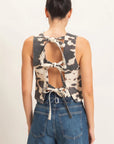 Talia Cow Print Top
