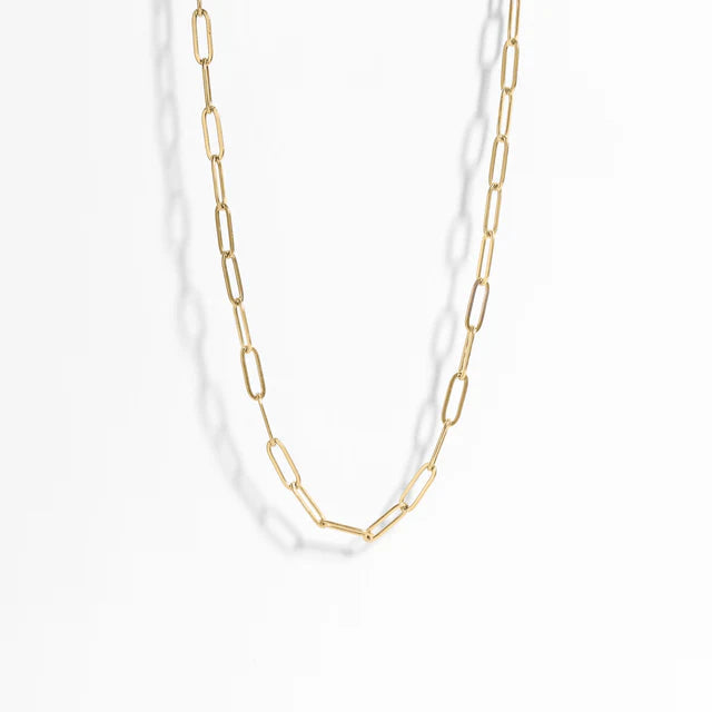 Small Paperclip Chain - Gold