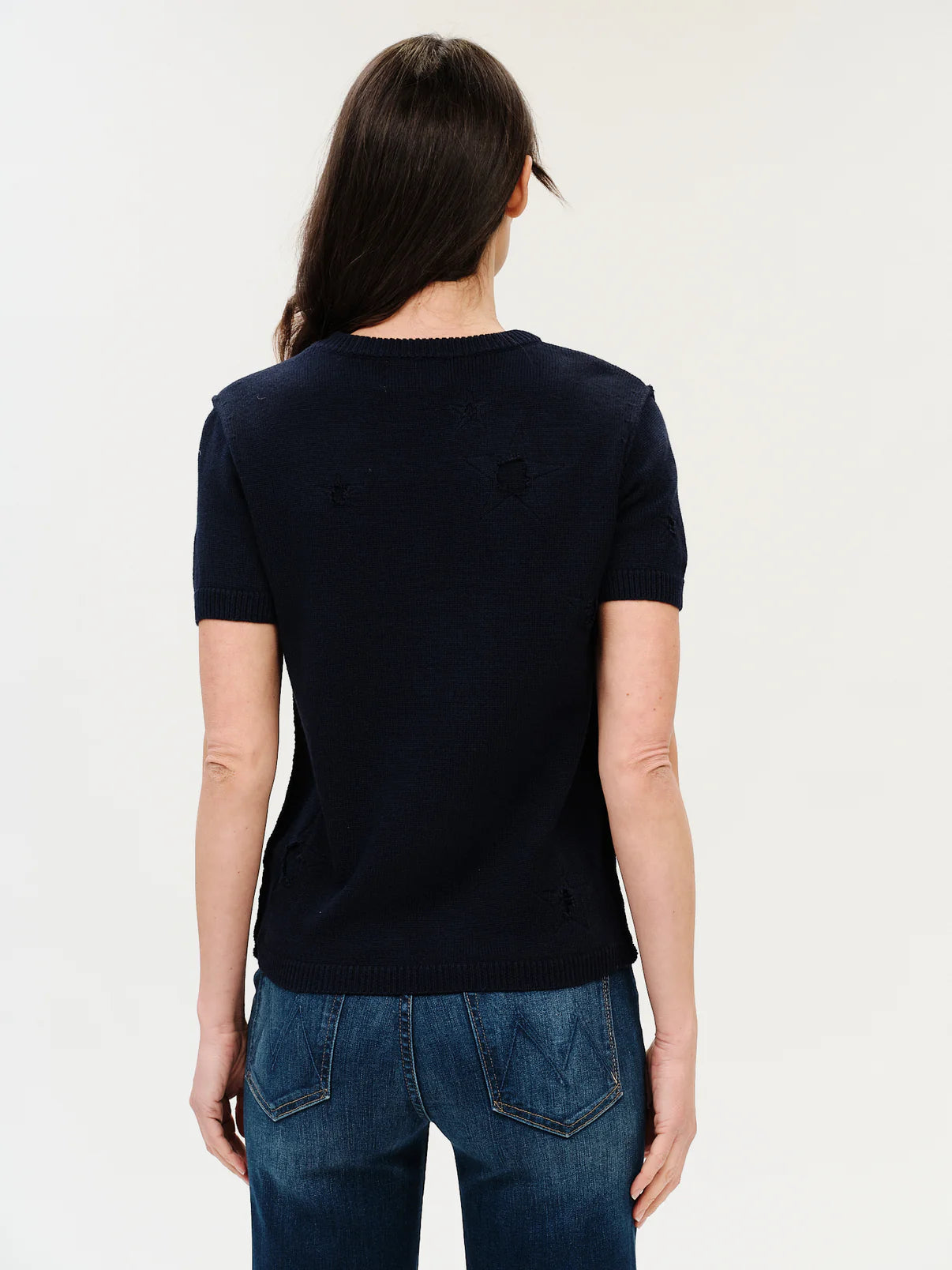 Noor Distressed Star Sweater