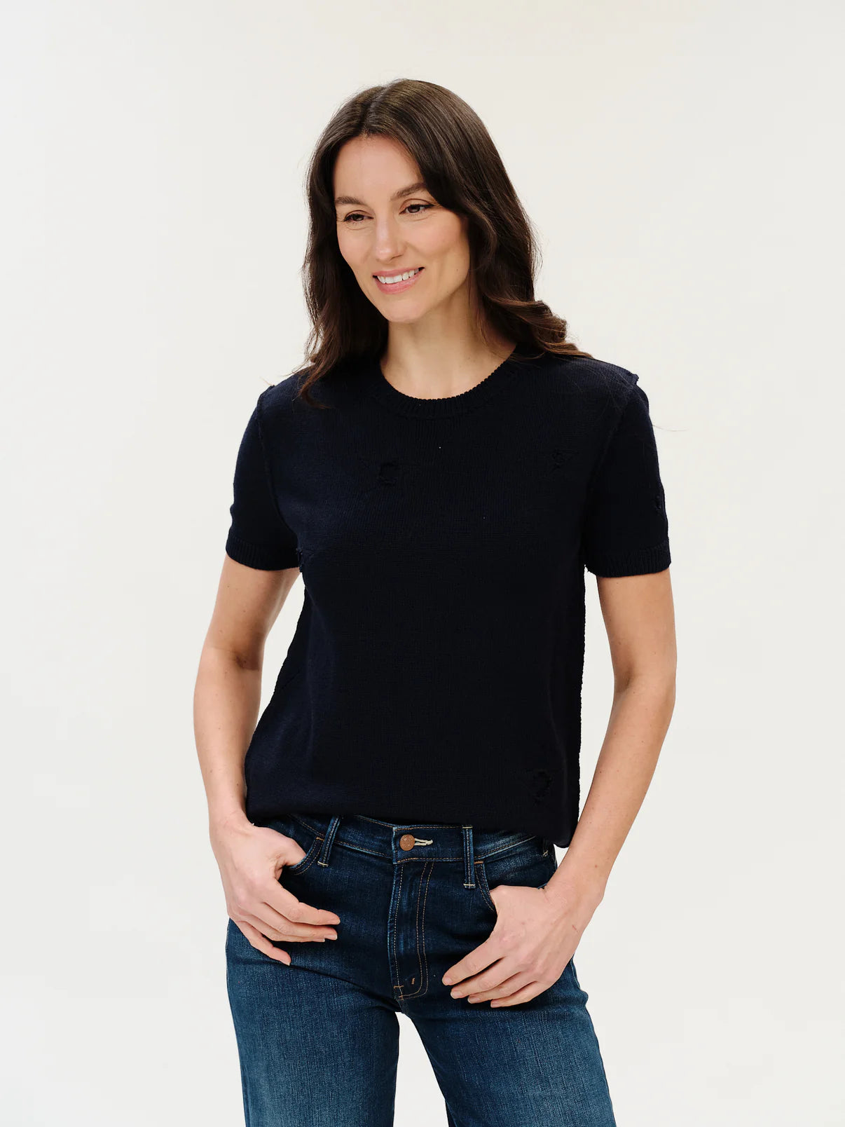 Noor Distressed Star Sweater