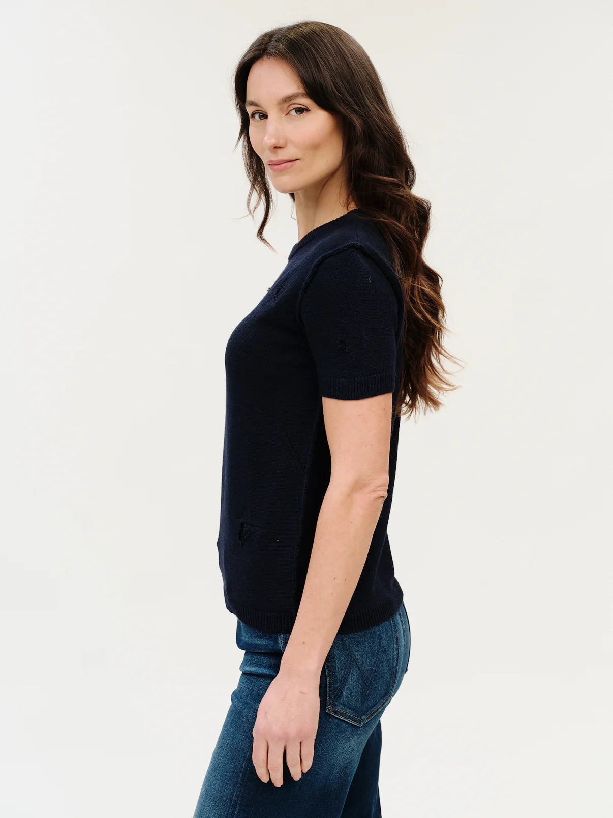 Noor Distressed Star Sweater