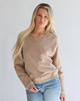 V Neck Sweatshirt