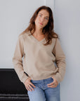 V Neck Sweatshirt