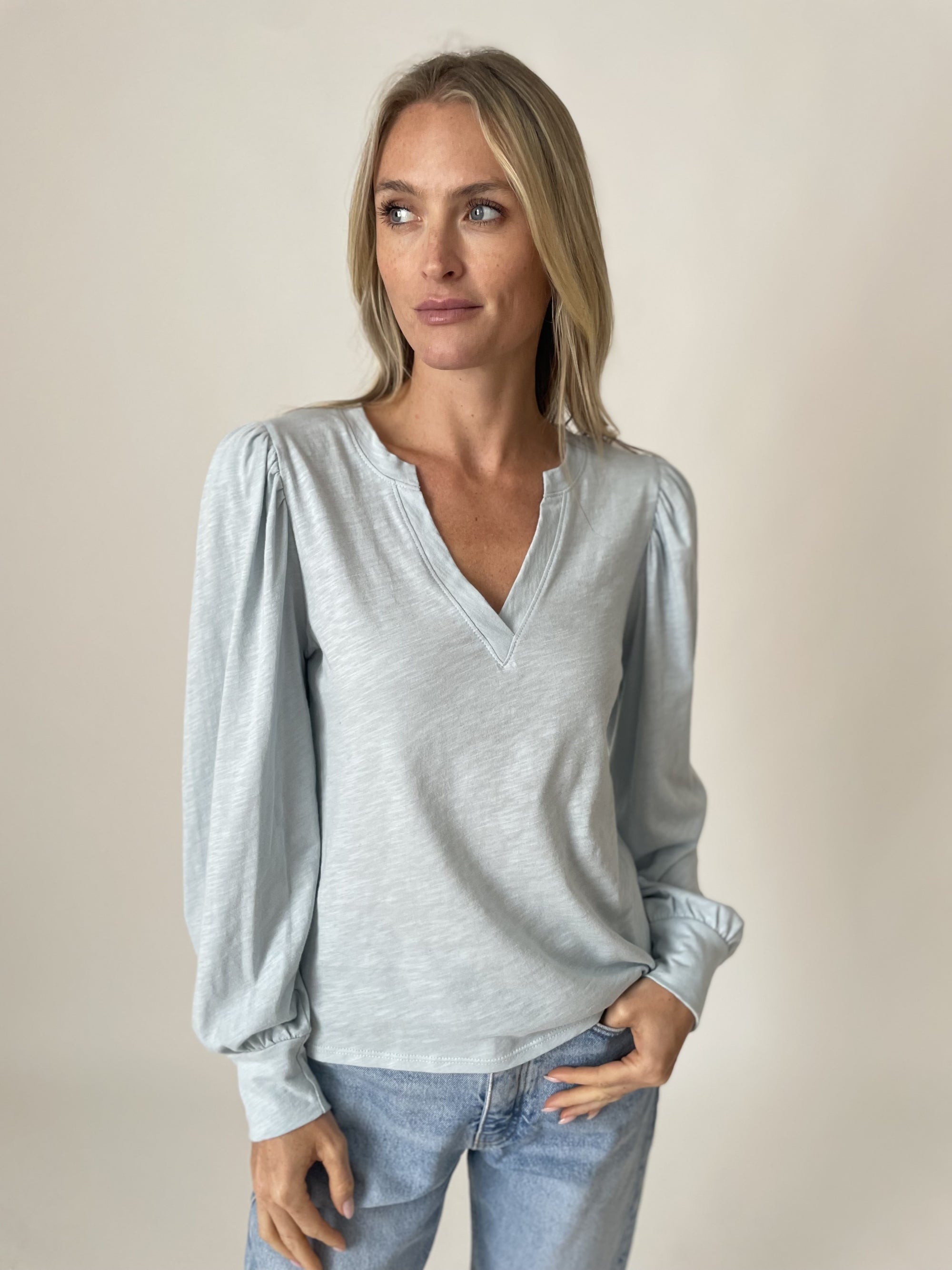 Kira Long Sleeve V-Neck Top