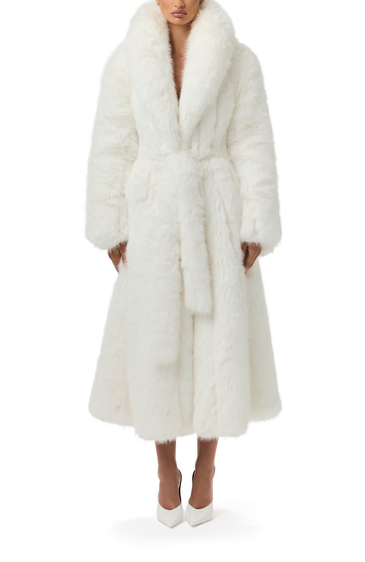 Faux Fur Pelted Coat
