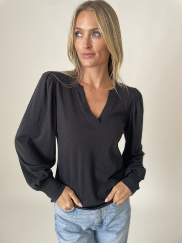 Kira Long Sleeve V-Neck Top