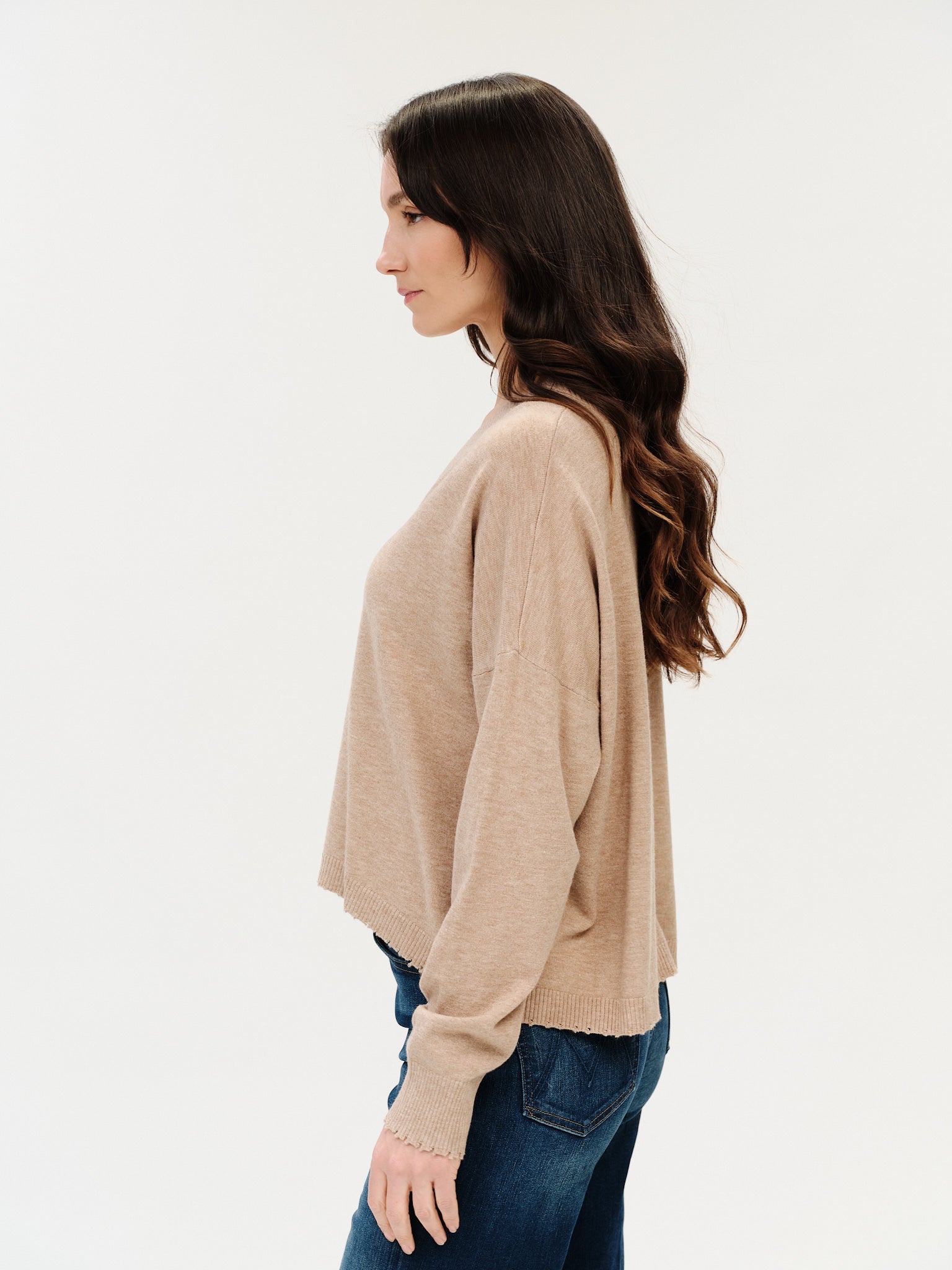 Geneva Frayed Sweater
