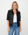 Jennifer Faux Leather Jacket