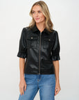 Jennifer Faux Leather Jacket