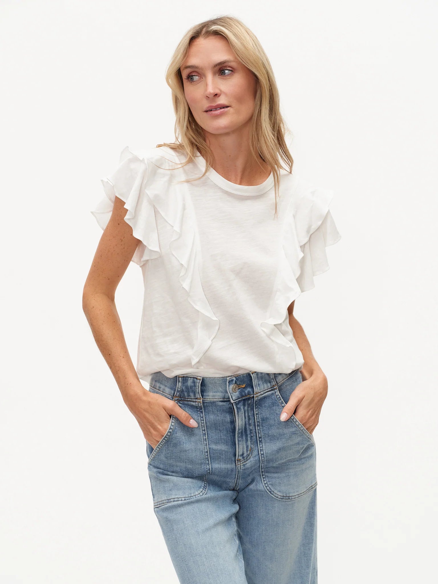 Tori Flutter Sleeve Top