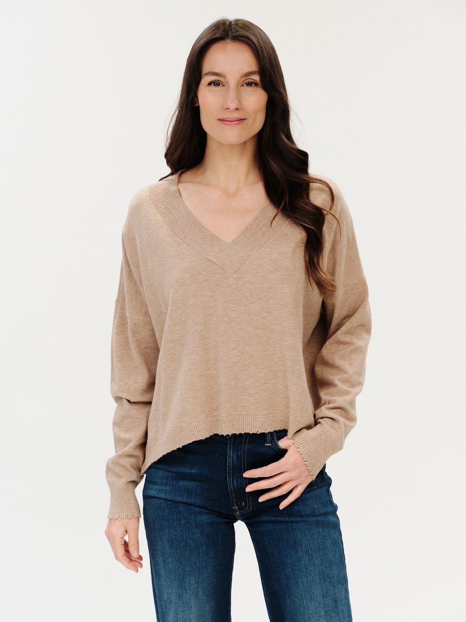 Geneva Frayed Sweater