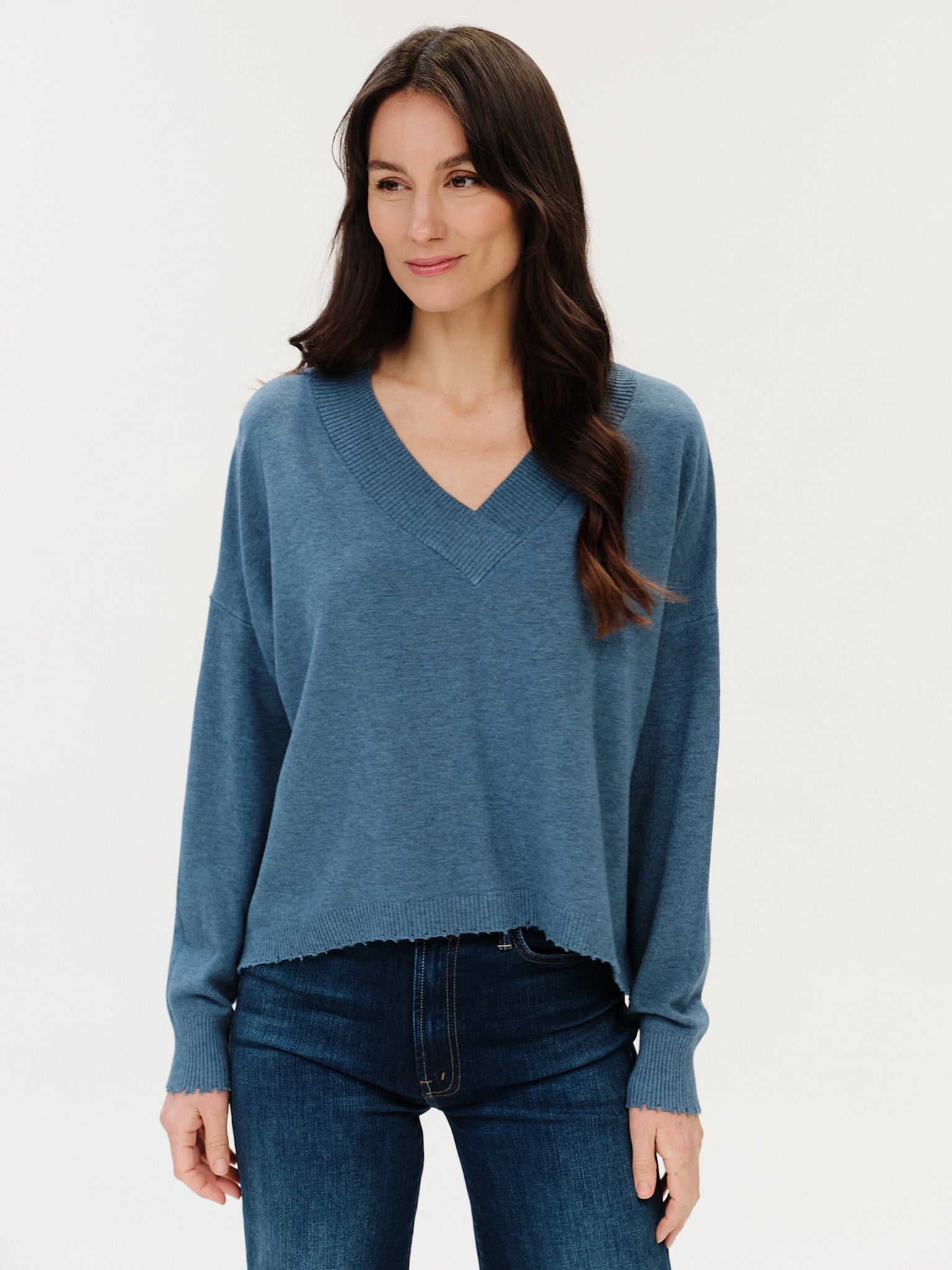 Geneva Frayed Sweater