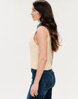Monica Denim Collar Vest