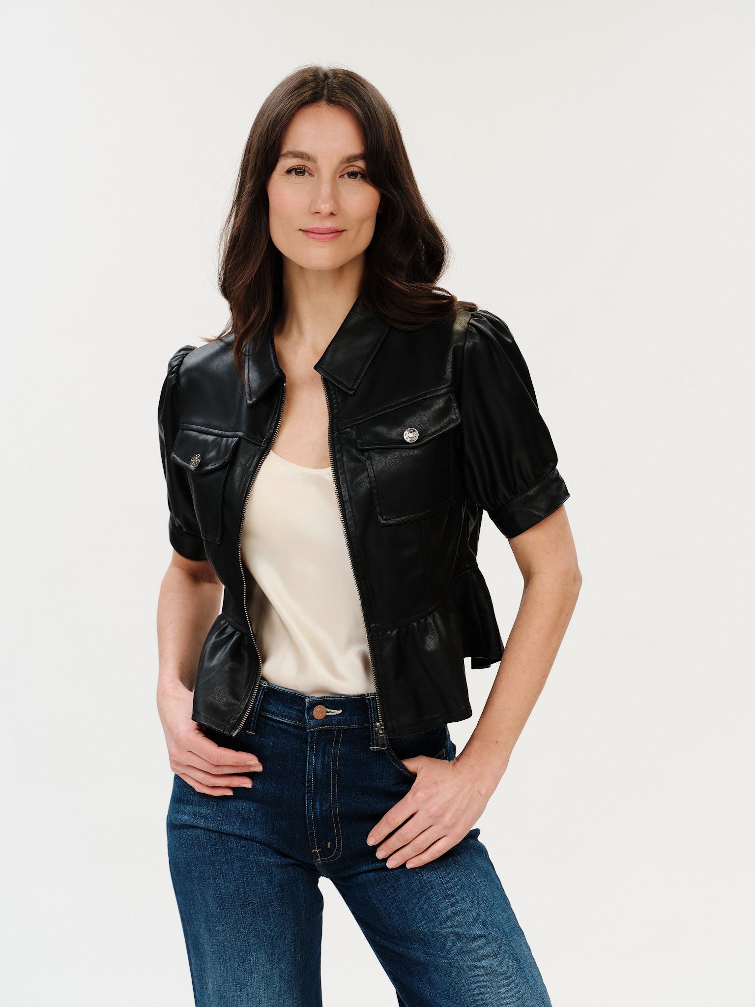 Oxford Peplum Jacket