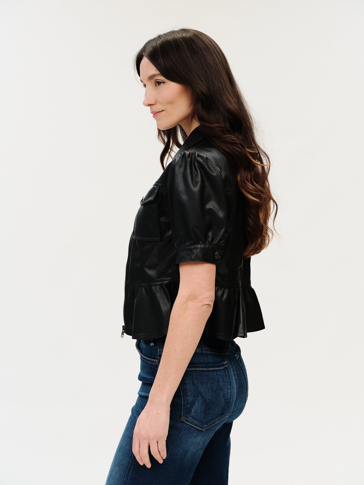 Oxford Peplum Jacket