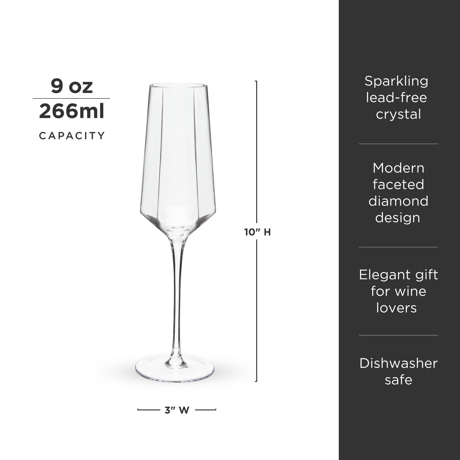 Seneca Crystal Champagne Flute - Thumbnail 4