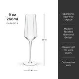 Seneca Crystal Champagne Flute