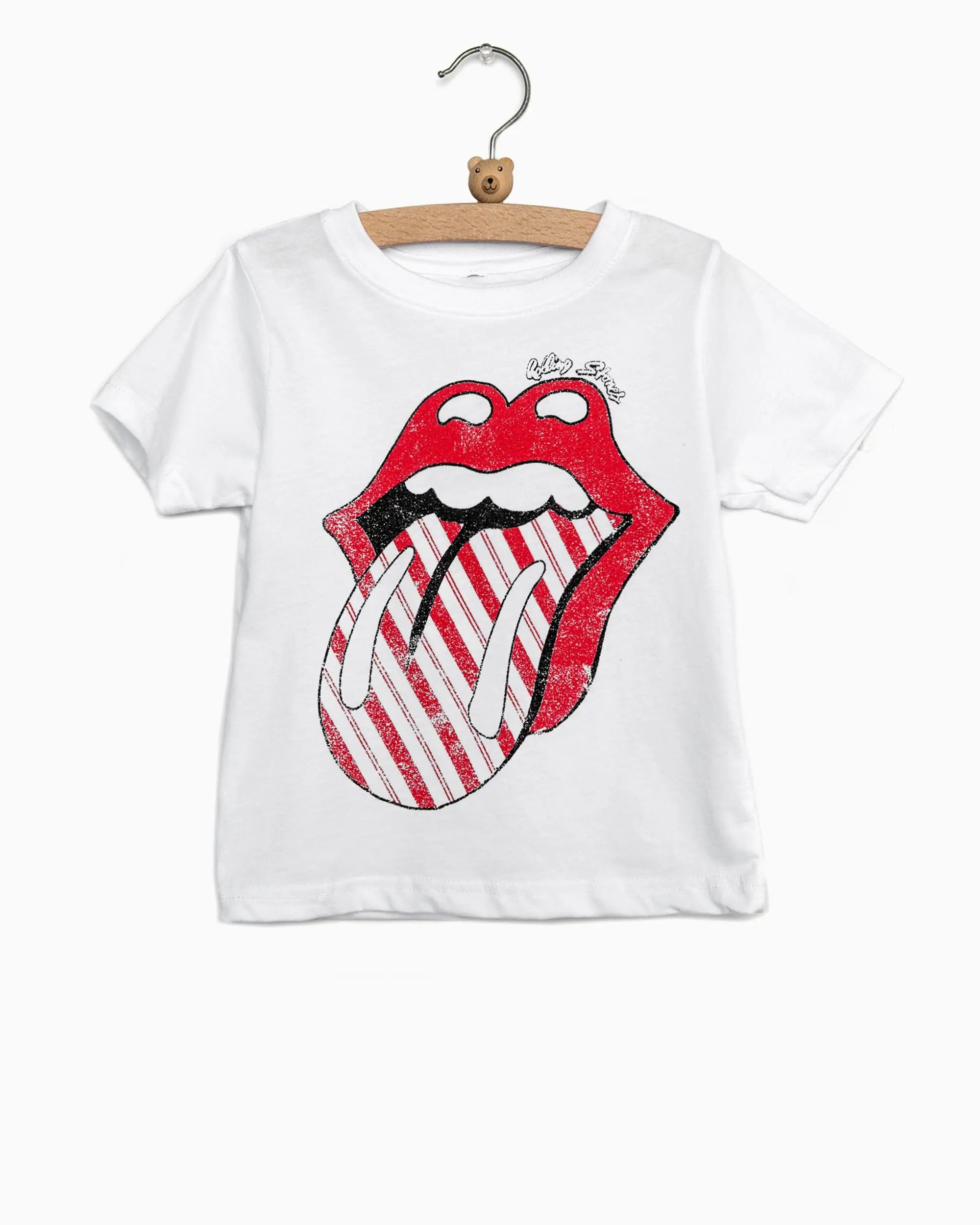 Kids Rolling Stones Holiday Candy Cane Tee