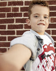 Kids Rolling Stones Holiday Candy Cane Tee