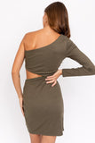 Melissa Cutout Dress in Olive