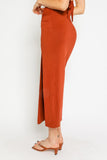 Vikki Midi Skirt in Orange
