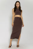 Berlin Midi Skirt in Brown FLASH SALE