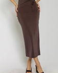 Berlin Midi Skirt in Brown FLASH SALE