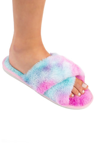 Over The Rainbow Slippers in Blue