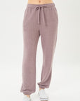 Celi Fleece Jersey Joggers in Smoked Lavender