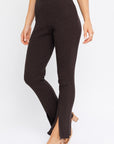 Jordan Split Front Pants in Brown