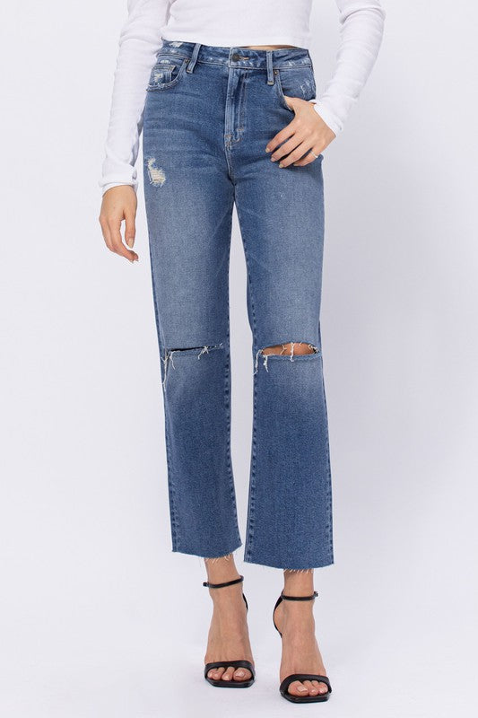 Blanche Wide Leg Cropped Jean