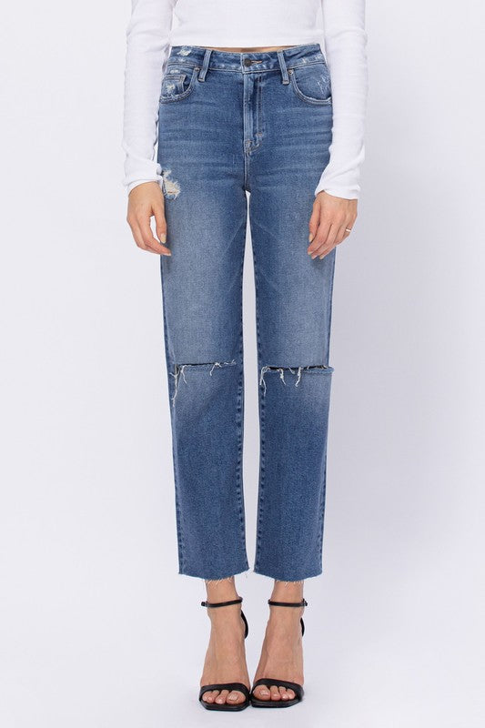 Blanche Wide Leg Cropped Jean