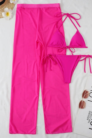 Bodega Bikini Bottom in Hot Pink
