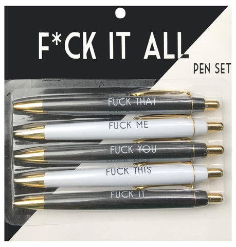 FUN CLUB - Fuck It All Pen Set - sanitystyle