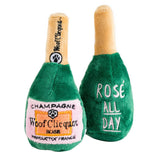 Small Woof Clicquot Rose' Champagne Bottle