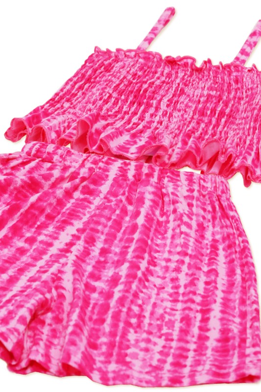 GIRLS Valorie Smocked Tie Dye Tank