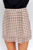 Smith Pleated Plaid Mini Skirt