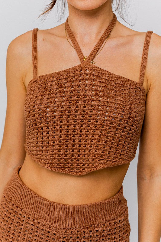 Caitlin Knit Crop Top