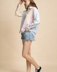 Franklyn Colorblock Stripe Top in Orange Mint