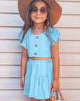 GIRLS Just Peachy Skirt in Blue