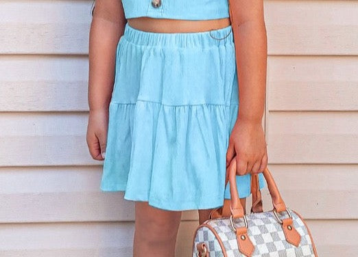 GIRLS Just Peachy Skirt in Blue