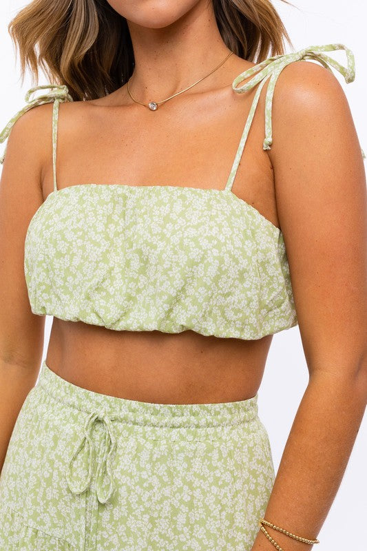 Sharon Floral Crop Top