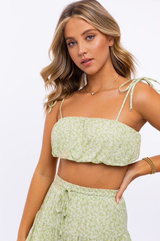 Sharon Floral Crop Top