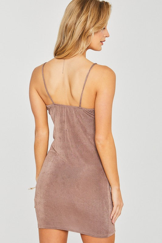Rebecca Tie Front Dress in Coco