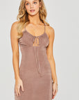 Rebecca Tie Front Dress in Coco