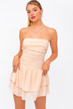 Micky Strapless Ruched Dress