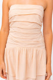 Micky Strapless Ruched Dress