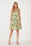 Ayrin Lemon Print Dress